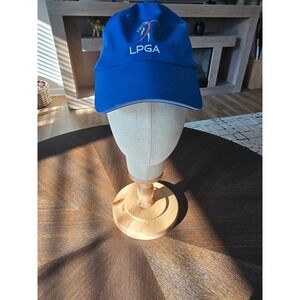 LPGA Core365 Royal Blue Embroidered Golf Hat Adjustable Performance Cap Womens
